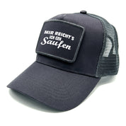 Trucker Mesh Cap mit Patch - Mir reicht´s ich geh Saufen - Farbwahl | Unisex | OneSize durch verstellbaren Klipp-Verschluss