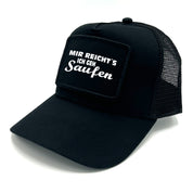 Trucker Mesh Cap mit Patch - Mir reicht´s ich geh Saufen - Farbwahl | Unisex | OneSize durch verstellbaren Klipp-Verschluss