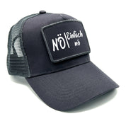 Trucker Mesh Cap mit Patch - Nö - Einfach nö - Farbwahl | Unisex | OneSize durch verstellbaren Klipp-Verschluss