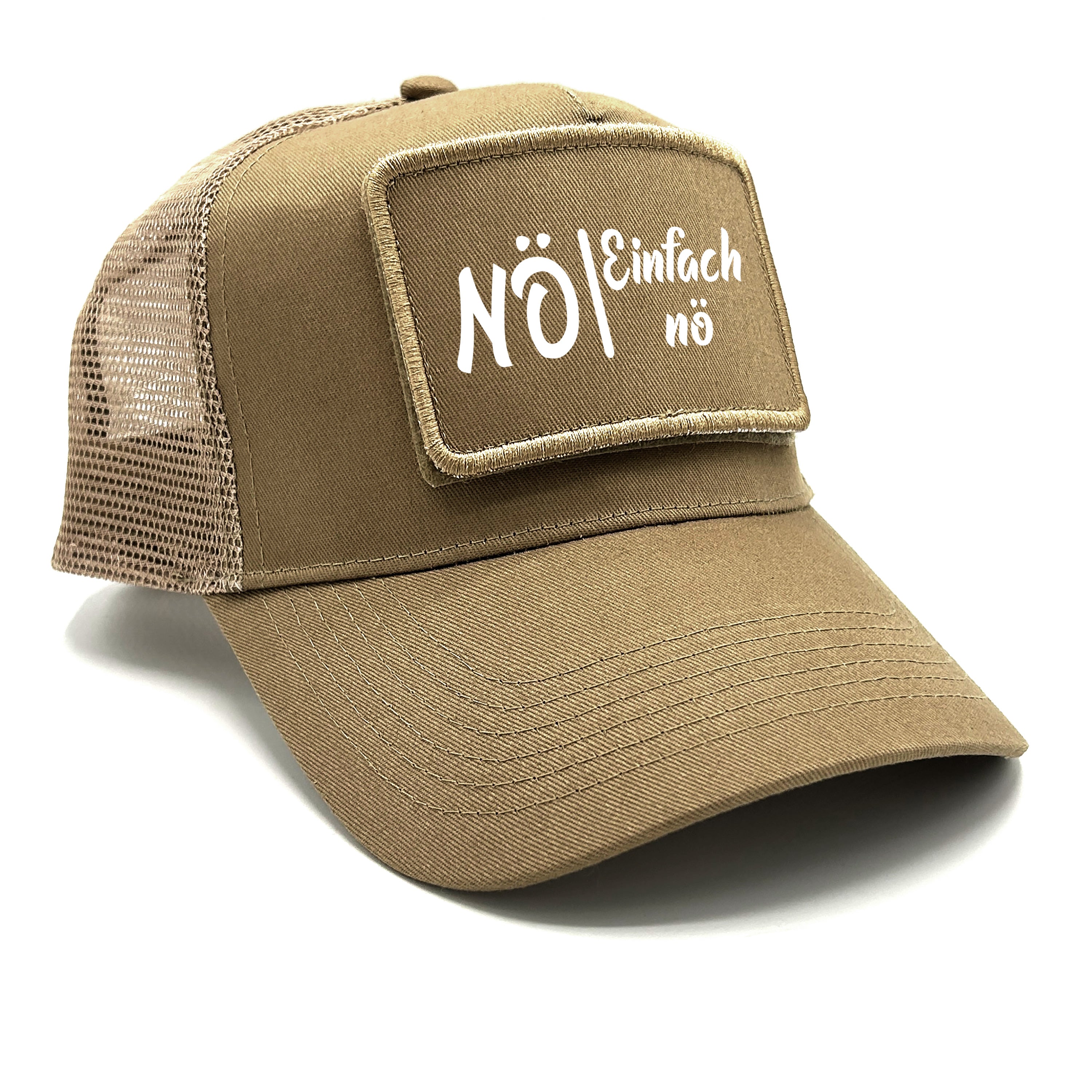 Trucker Mesh Cap mit Patch - Nö - Einfach nö - Farbwahl | Unisex | OneSize durch verstellbaren Klipp-Verschluss