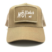 Trucker Mesh Cap mit Patch - Nö - Einfach nö - Farbwahl | Unisex | OneSize durch verstellbaren Klipp-Verschluss