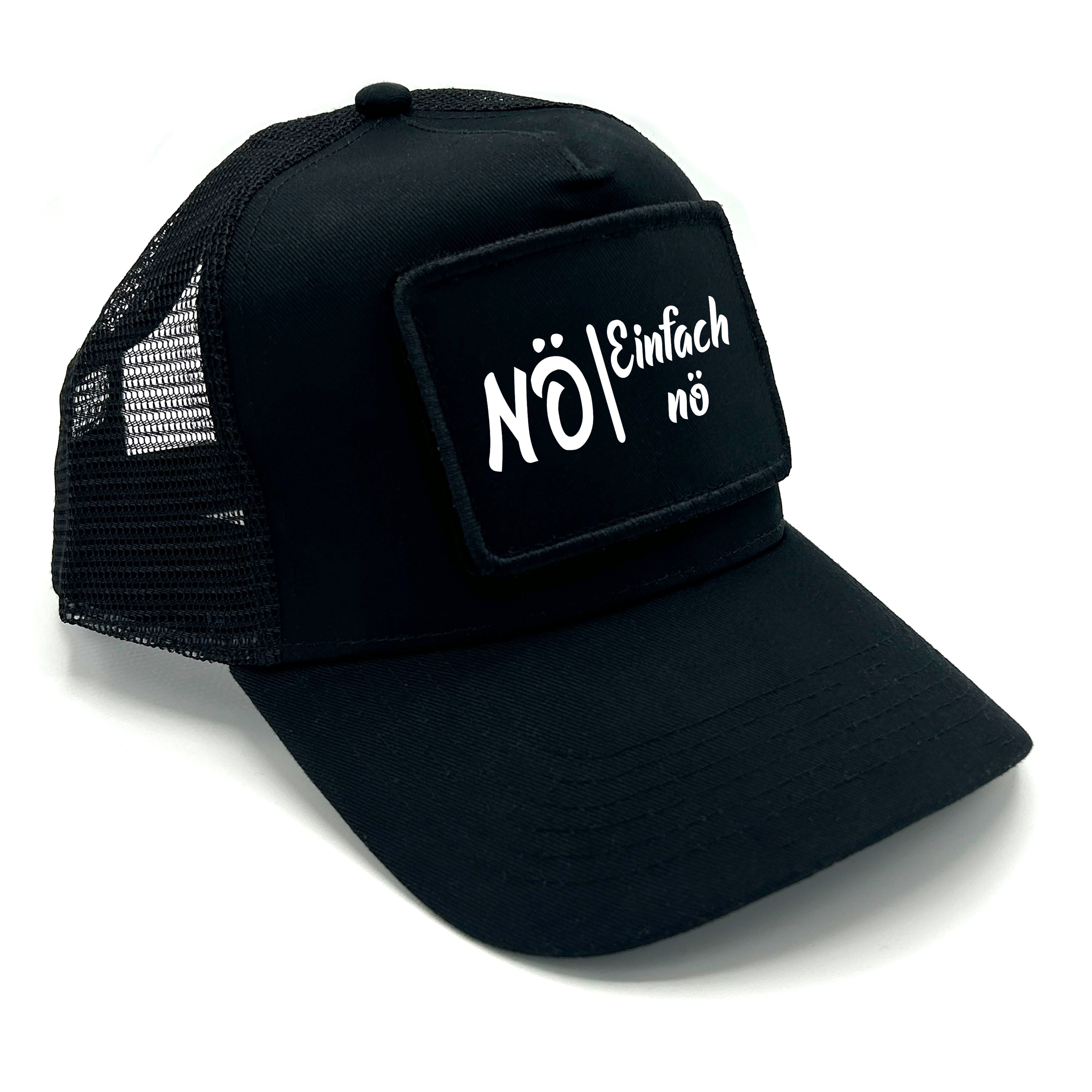 Trucker Mesh Cap mit Patch - Nö - Einfach nö - Farbwahl | Unisex | OneSize durch verstellbaren Klipp-Verschluss