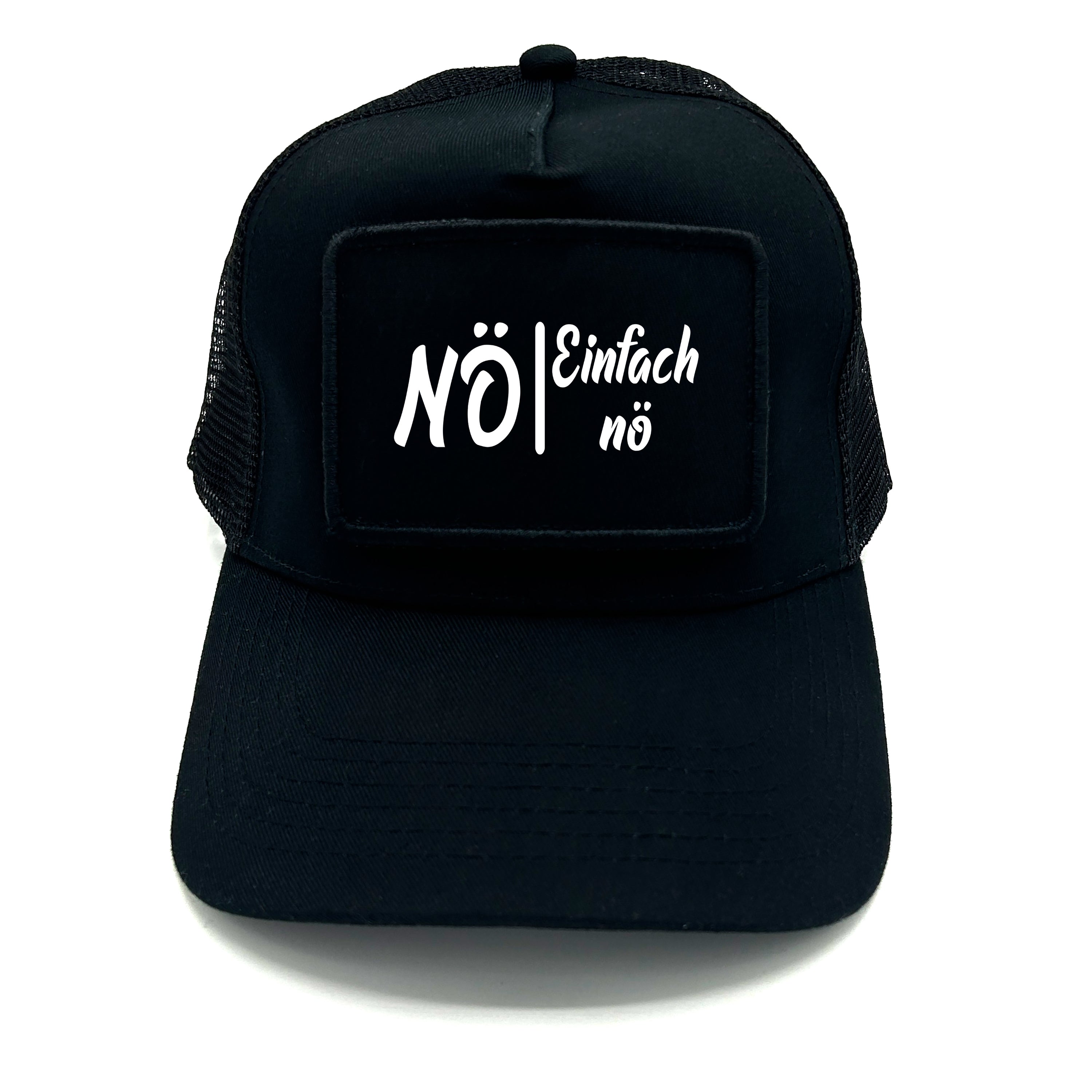 Trucker Mesh Cap mit Patch - Nö - Einfach nö - Farbwahl | Unisex | OneSize durch verstellbaren Klipp-Verschluss