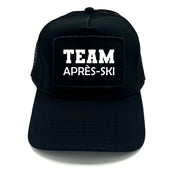 Trucker Mesh Cap mit Patch - TEAM Après-Ski - Farbwahl | Unisex | OneSize durch verstellbaren Klipp-Verschluss