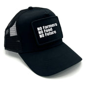 Trucker Mesh Cap mit Patch - No Farmers no Food no Future - Farbwahl | Unisex | OneSize durch verstellbaren Klipp-Verschluss