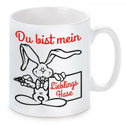 Tasse mit Motiv - Du bist mein Lieblingshase