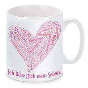 personalisierte Tasse - Worte für die Liebe