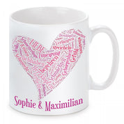 personalisierte Tasse - Worte für die Liebe