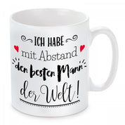 Tasse mit Motiv - Ich habe mit Abstand den besten Mann der Welt!