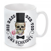 2er Set Tassen mit Motiv - Bis dass der Tod uns scheidet