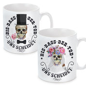 2er Set Tassen mit Motiv - Bis dass der Tod uns scheidet