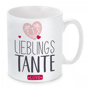 Tasse mit Motiv - Lieblingstante LOVE