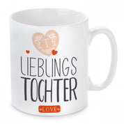 Tasse mit Motiv - Lieblingstochter LOVE