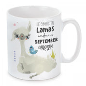 Tasse mit Motiv - Die coolsten Lamas werden im September geboren