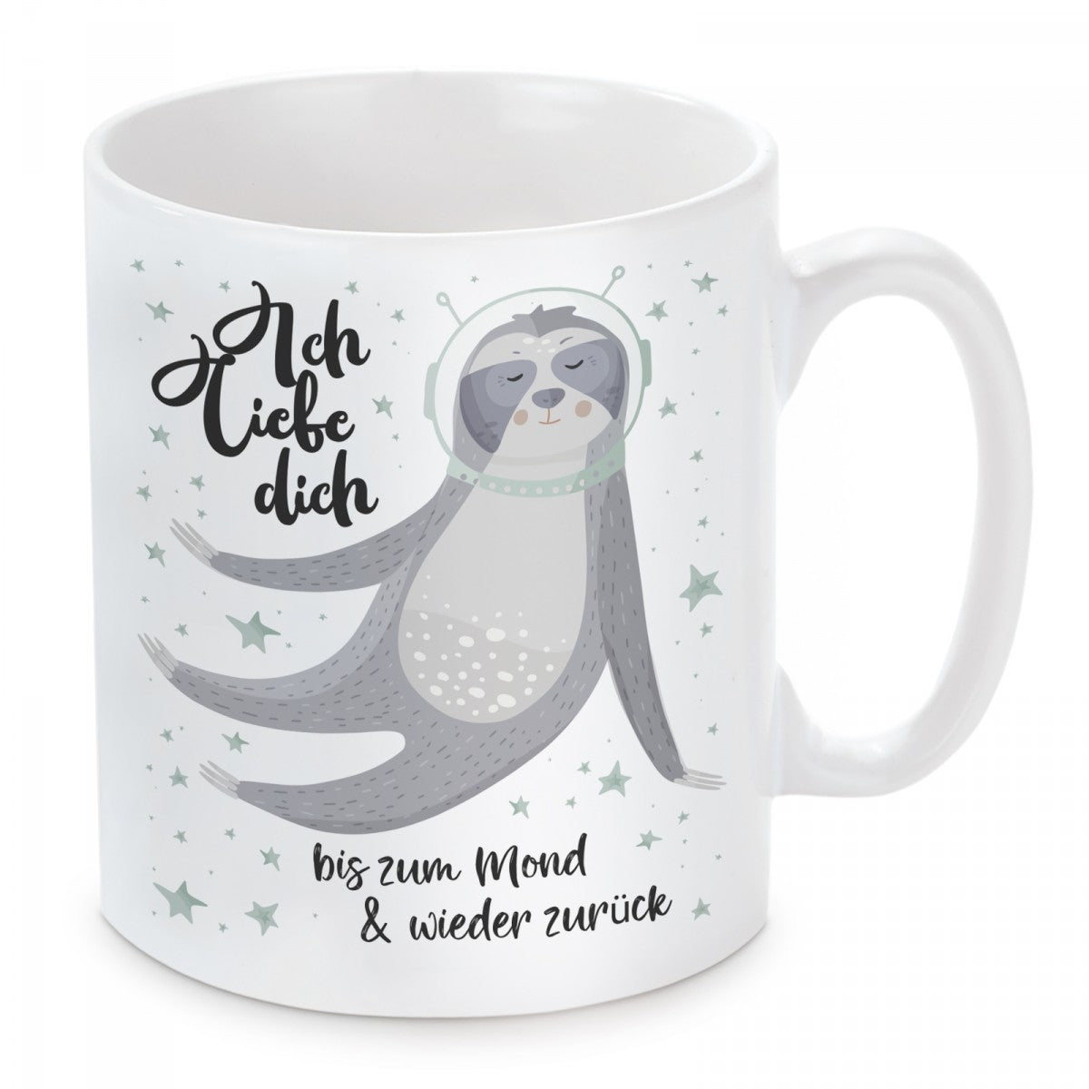 Tasse mit Motiv - Ich liebe dich bis zum Mond & wieder zurück
