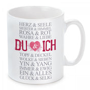 Tasse mit Motiv - Du & Ich