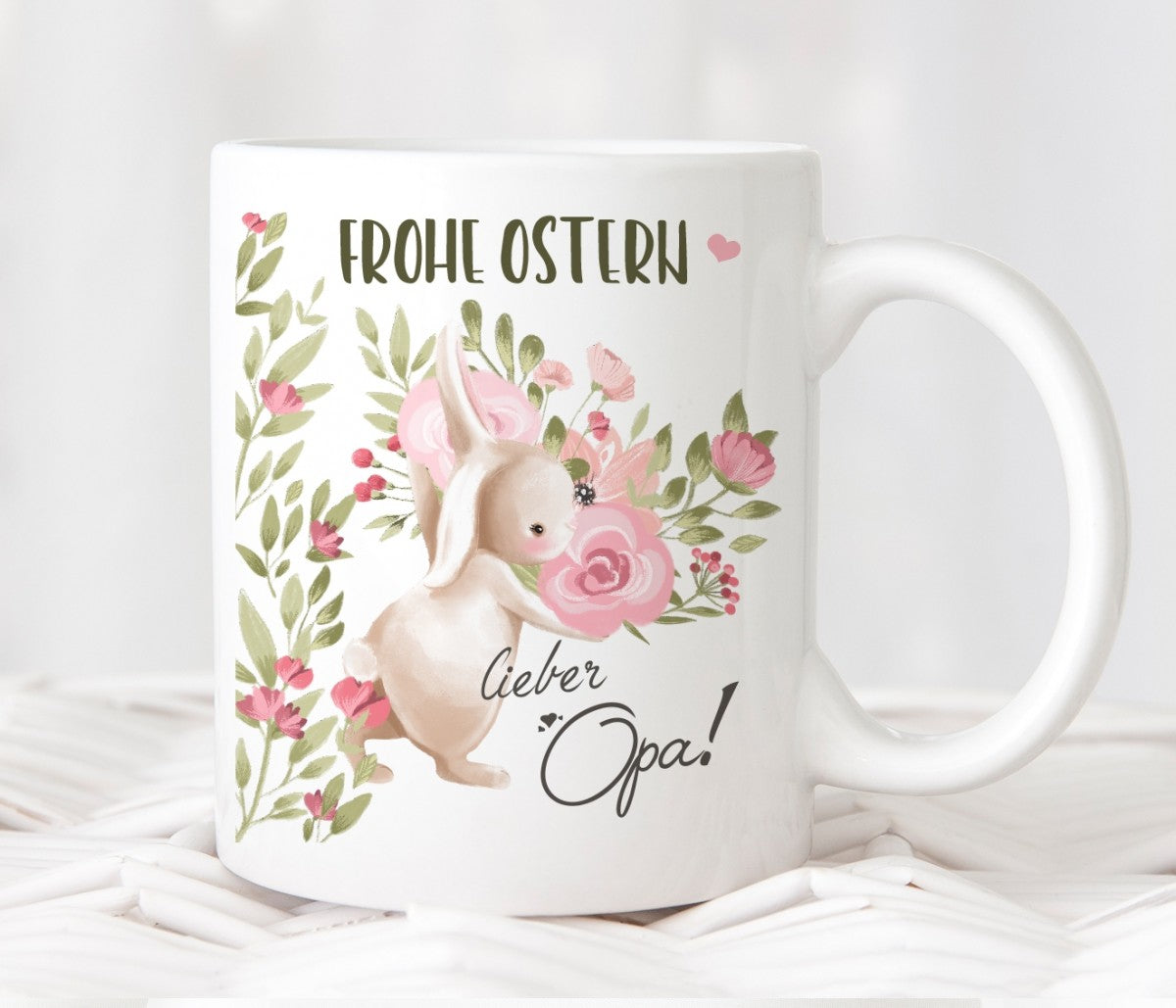 Tasse mit Motiv - Frohe Ostern lieber Opa!
