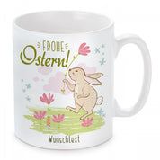 personalisierte Tasse mit Motiv - Frohe Ostern! "Wunschtext"