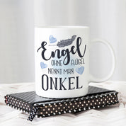 Tasse mit Motiv - Engel ohne Flügel nennt man Onkel