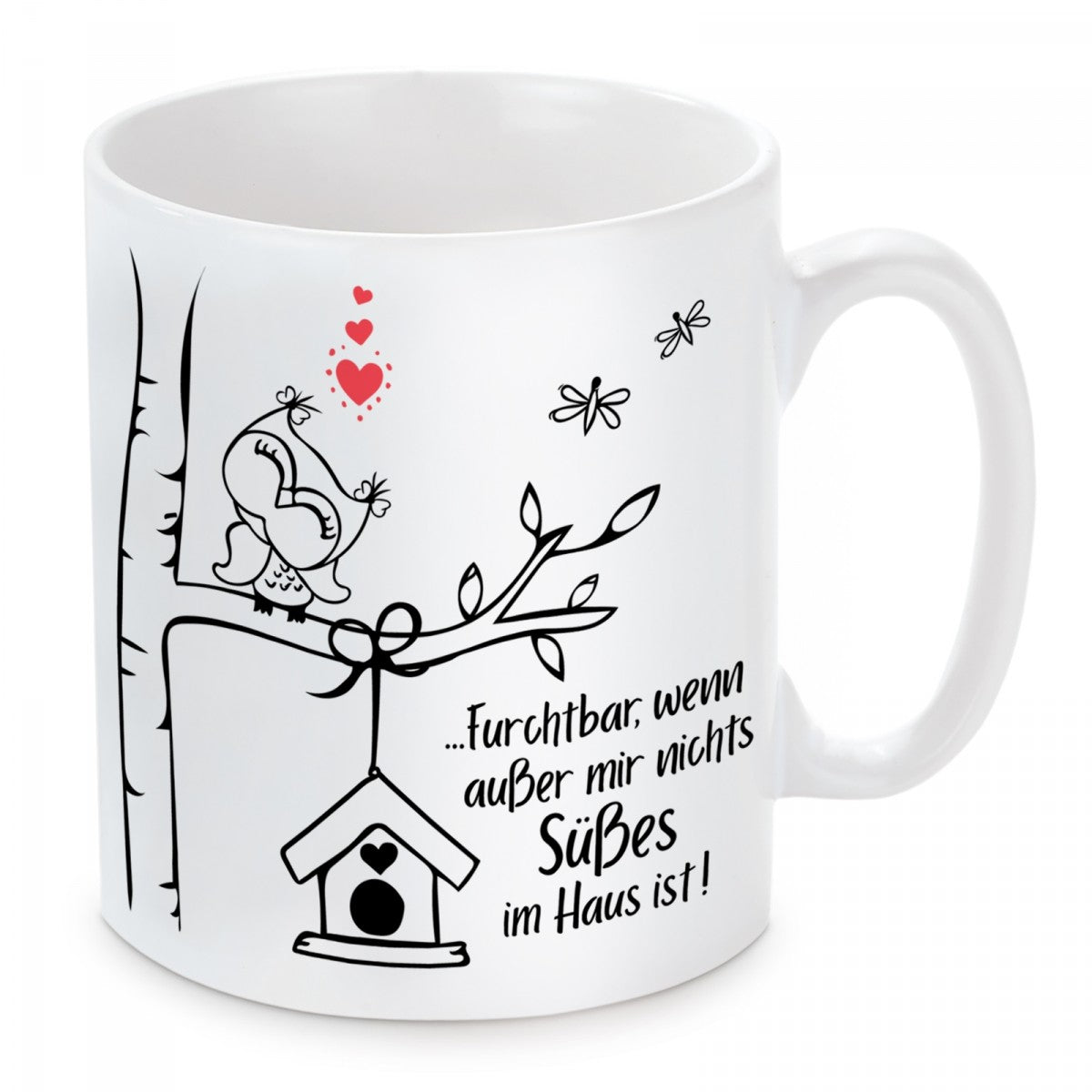 Tasse mit Motiv - Furchtbar, wenn außer mir nicht Süßes im Haus ist!