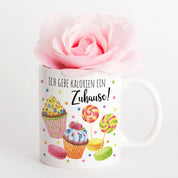 Tasse mit Motiv - Ich gebe Kalorien ein Zuhause!