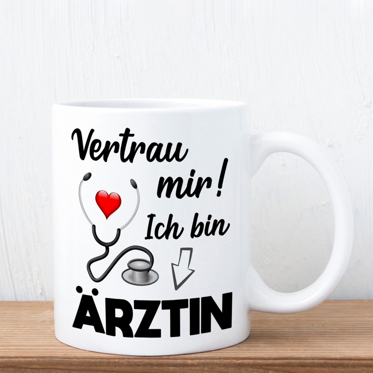 Tasse mit Motiv - Vertrau mir! Ich bin Ärztin