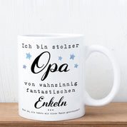 Tasse mit Motiv - Ich bin stolzer Opa von wahnsinnig fantastischen Enkeln