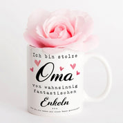 Tasse mit Motiv - Ich bin stolze Oma von wahnsinnig fantastischen Enkeln