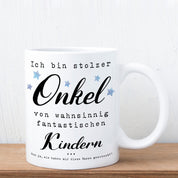 Tasse mit Motiv - Ich bin stolzer Onkel von wahnsinnig fantastischen Kindern