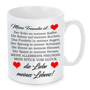 Tasse mit Motiv - Meine Freundin ist... Die Liebe meines Lebens!