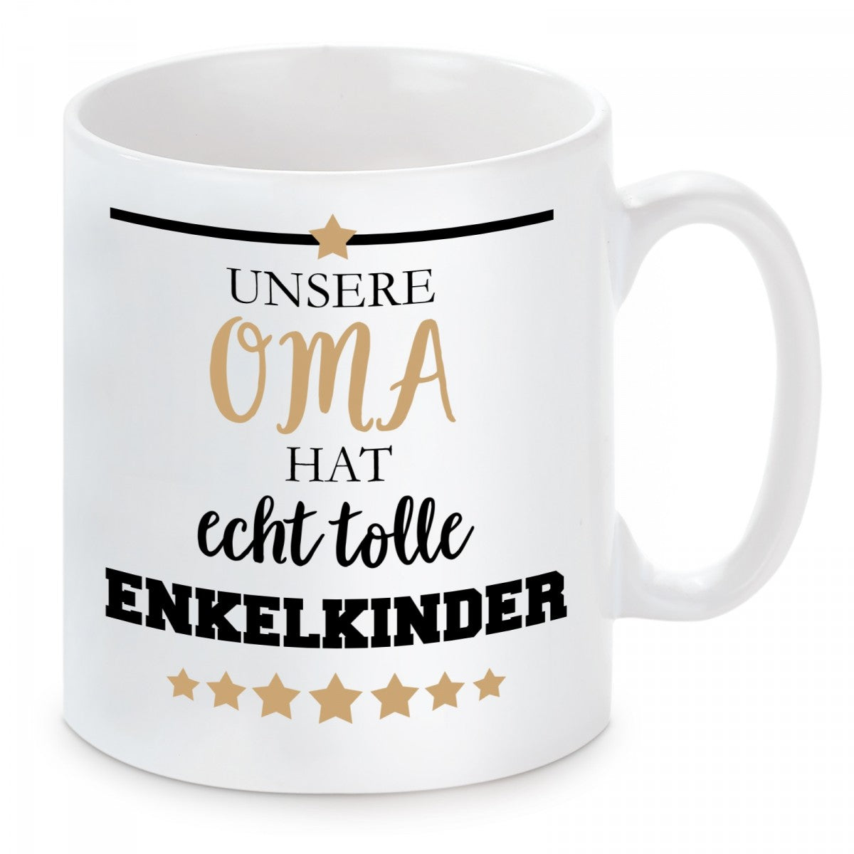 Tasse mit Motiv - Unsere Oma hat echt tolle Enkelkinder