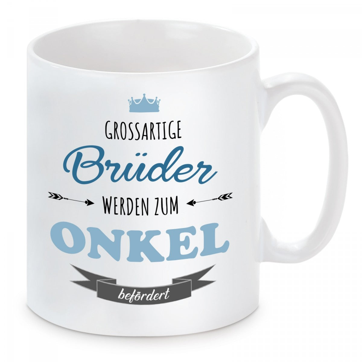 Tasse mit Motiv - Grossartige Brüder werden zum Onkel befördert