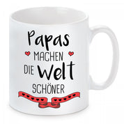 Tasse mit Motiv - Papas machen die Welt schöner