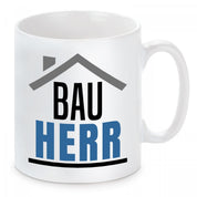 2er Set Tassen mit Motiv - Bauherr Bauherrin