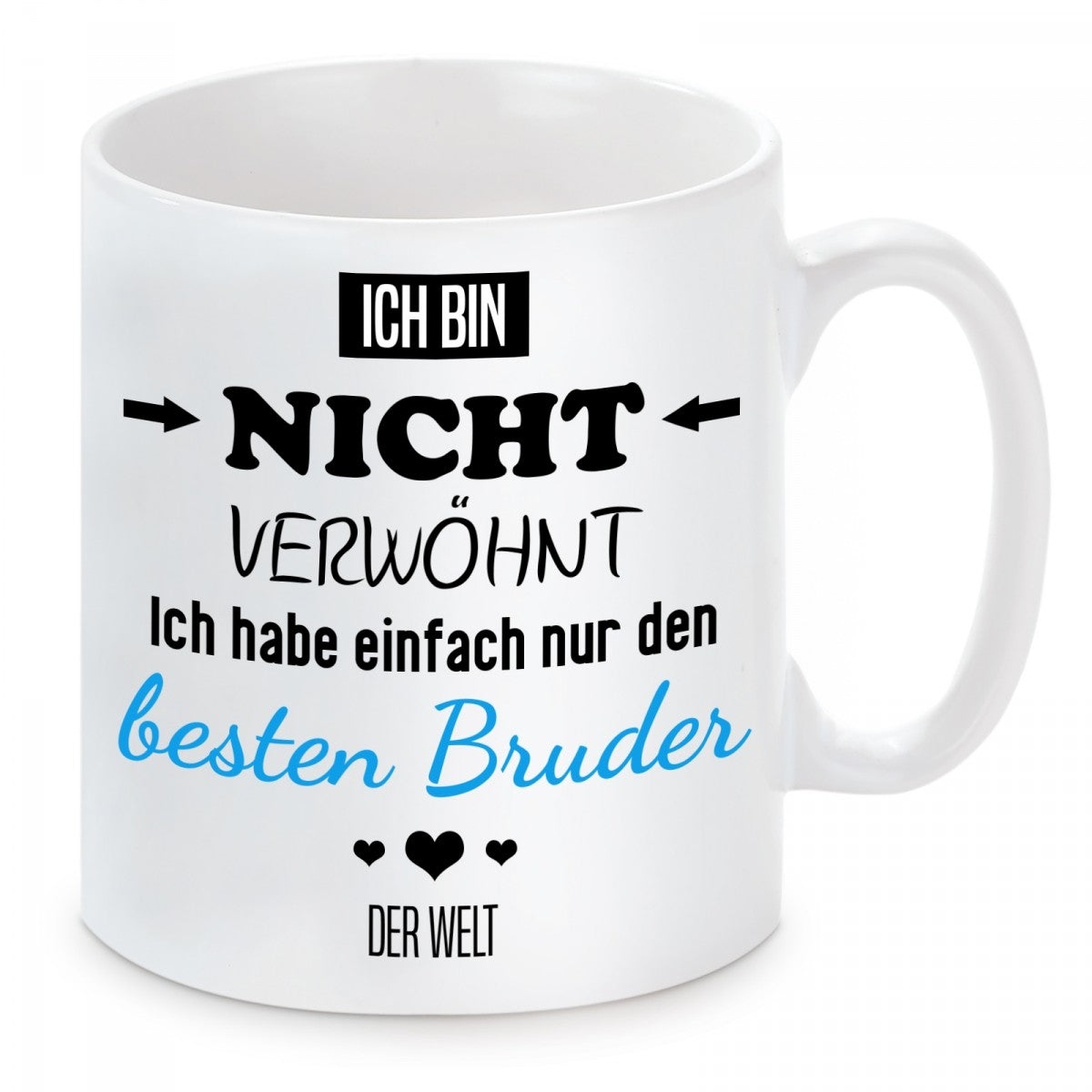 MoonWorks Lieblingsbruder Kaffeetasse – Weiße Keramik, 325 Ml, Mit Persönlichem Spruch, Perfektes Geschenk