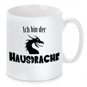2er Set Tassen mit Motiv - Ich bin der Hausdrache-Nur ein König hat einen Hausdrachen