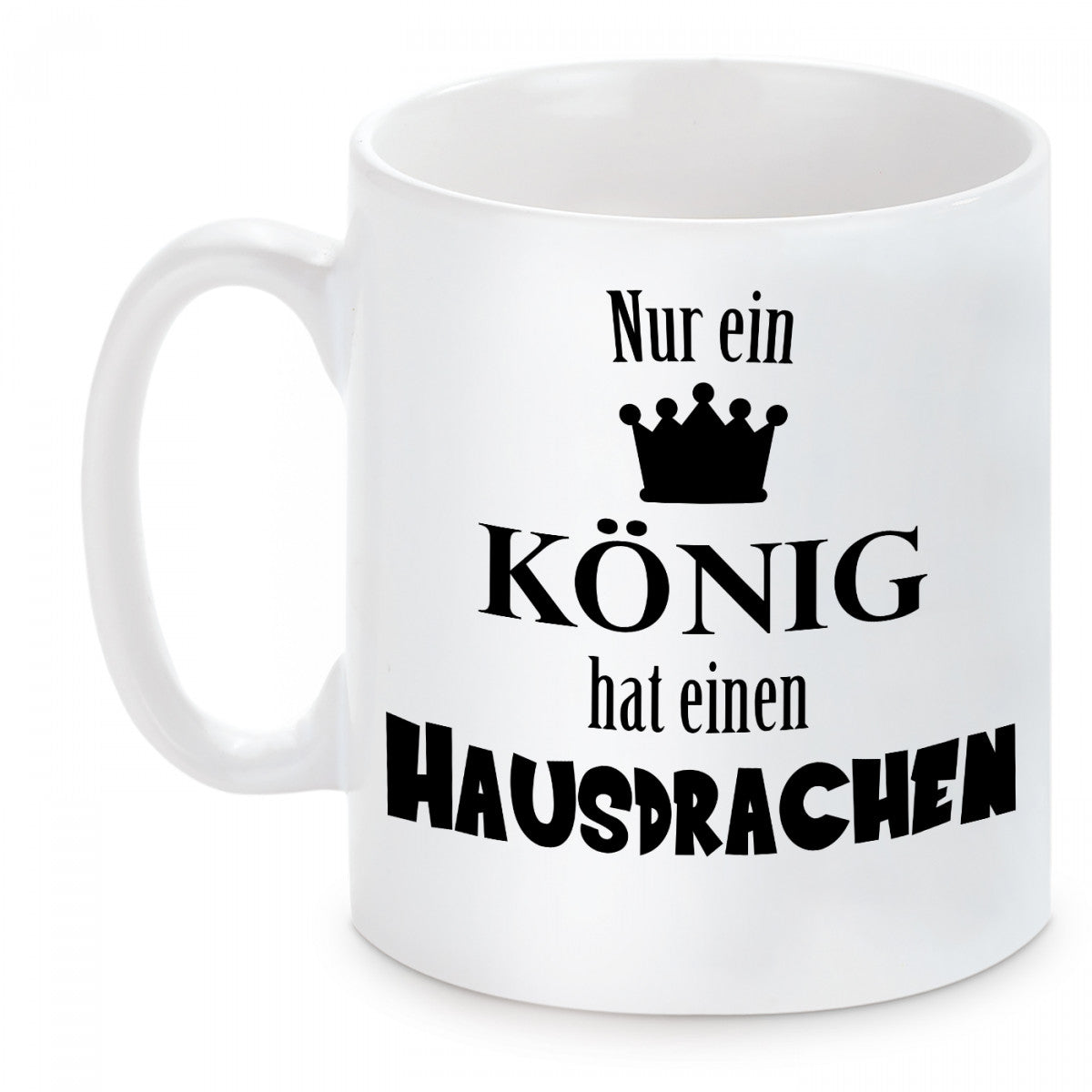 2er Set Tassen mit Motiv - Ich bin der Hausdrache-Nur ein König hat einen Hausdrachen