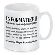 Tasse mit Motiv - Informatiker Substantiv, maskulin