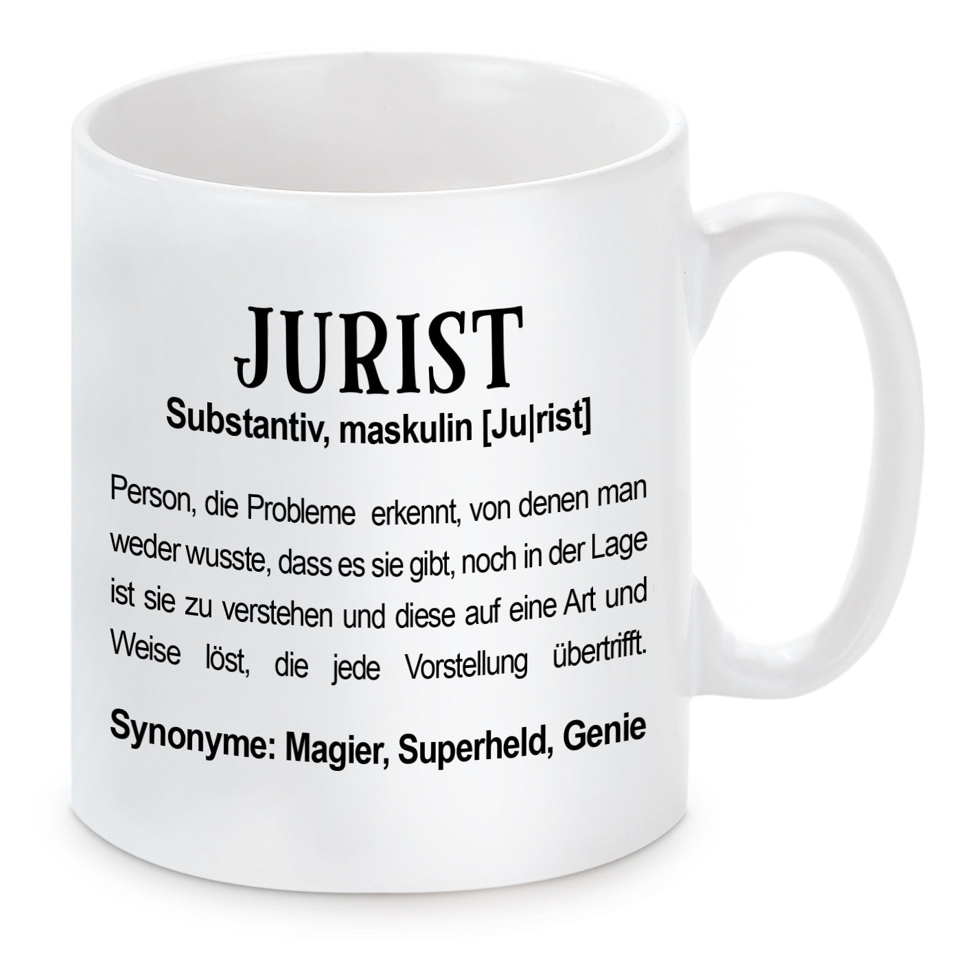 Tasse mit Motiv - Jurist Substantiv, maskulin