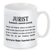 Tasse mit Motiv - Jurist Substantiv, maskulin