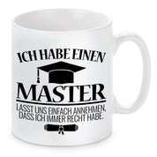 Tasse mit Motiv - Ich habe einen Master