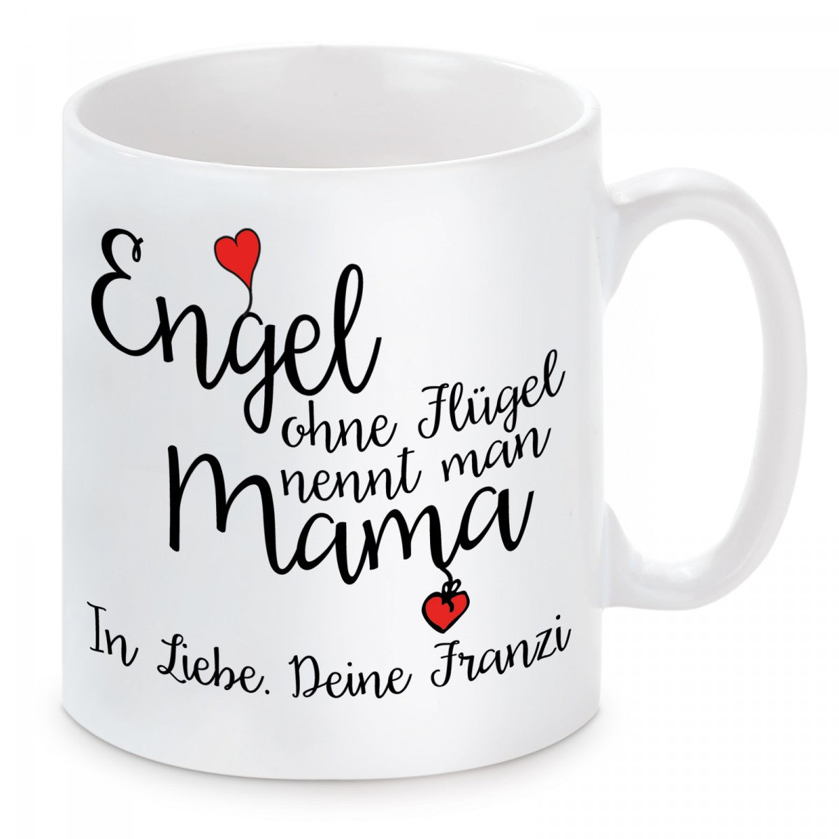 personalisierte Tasse mit Motiv - Engel ohne Flügel nennt man Mama "Wunschtext"