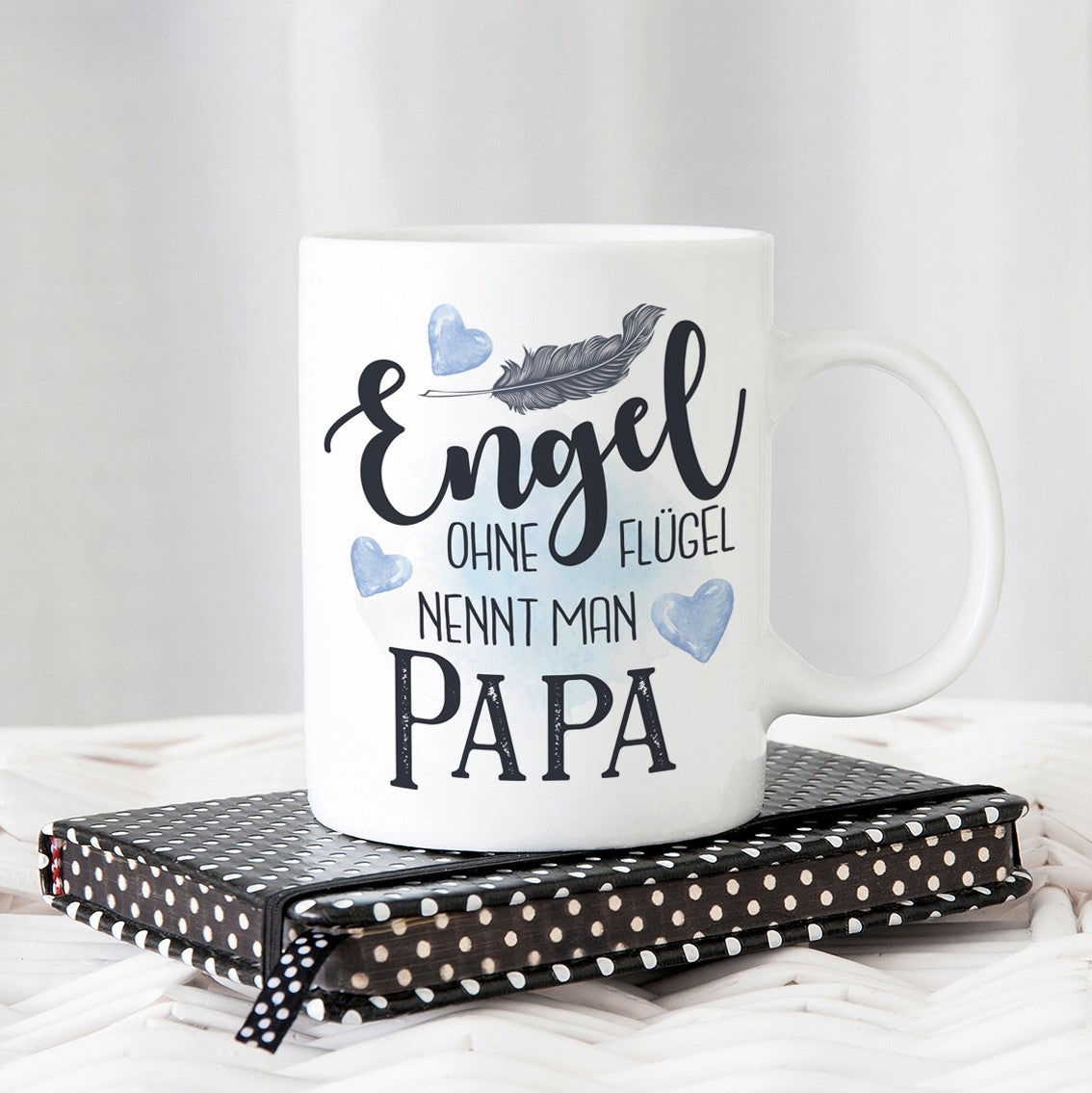 Tasse mit Motiv - Engel ohne Flügel nennt man Papa