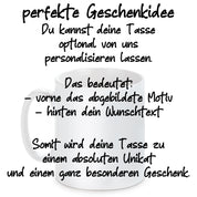 Fussball Tasse | Ich bin ein Ulm Fan - Ansprechen während des Spiels auf eigene Gefahr | Keramiktasse für Fußballfans