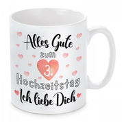 personalisierte Tasse mit Motiv - Alles Gute zum Hochzeitstag