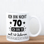Tasse mit Motiv - Ich bin nicht 70