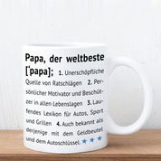 Tasse mit Motiv - Papa, der Weltbeste