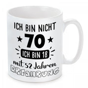 Tasse mit Motiv - Ich bin nicht 70