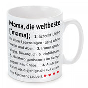 Tasse mit Motiv - Mama, die Weltbeste