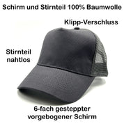 Trucker Cap in Mesh Optik - TEAM Après-Ski - Farbwahl | Unisex | OneSize durch verstellbaren Klipp-Verschluss